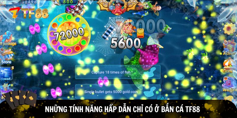 Những tính năng hấp dẫn chỉ có ở bắn cá TF88